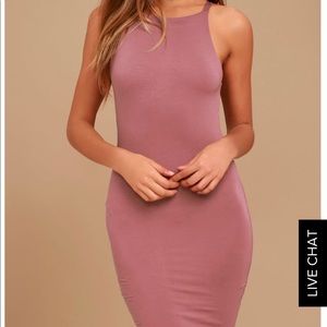 Sexy mauve bodycon dress for sale!
